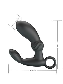 Pretty Love Cayla - Vibratore Massaggiatore Anale in Silicone Nero
