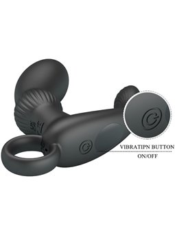 Pretty Love Cayla - Vibratore Massaggiatore Anale in Silicone Nero