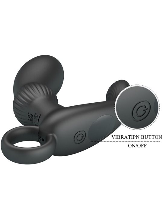 Pretty Love - Cayla Anal Vibrator Massager Black