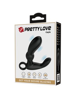 Pretty Love Cayla - Vibratore Massaggiatore Anale in Silicone Nero