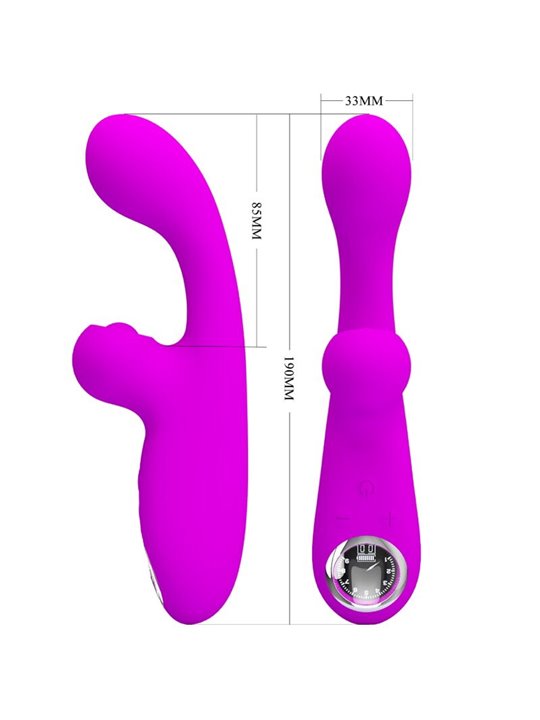 Pretty Love Skylar - Stimolatore Vibratore Rabbit in Morbido Silicone Viola