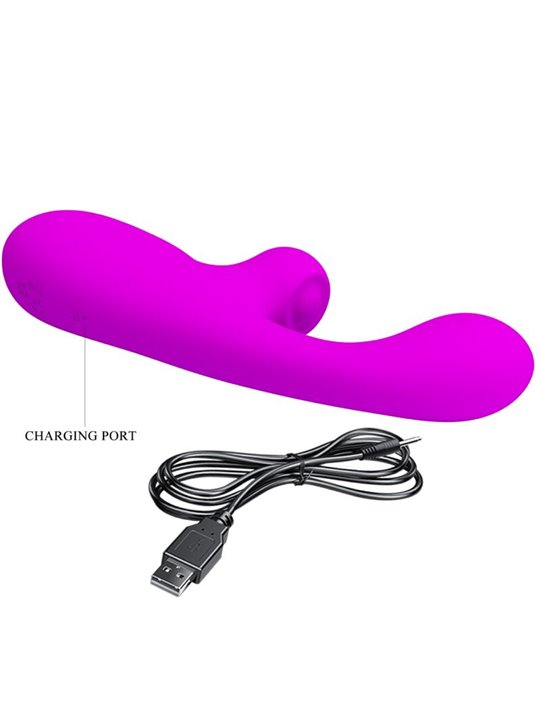 Pretty Love Skylar - Stimolatore Vibratore Rabbit in Morbido Silicone Viola
