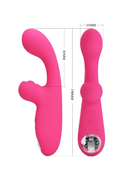 Pretty Love Skylar - Stimolatore Vibratore Rabbit in Morbido Silicone Rosa