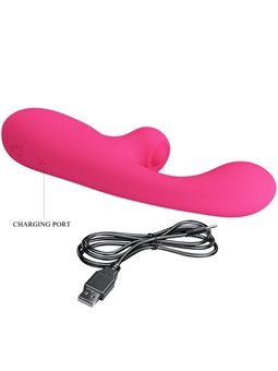 Pretty Love Skylar - Stimolatore Vibratore Rabbit in Morbido Silicone Rosa