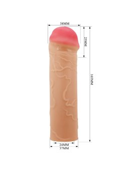 Pretty Love Nile - Guaina Fallica in Silicone per Estensione Pene 16,5 Cm