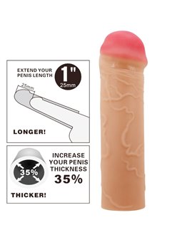 Pretty Love Nile - Guaina Fallica in Silicone per Estensione Pene 16,5 Cm
