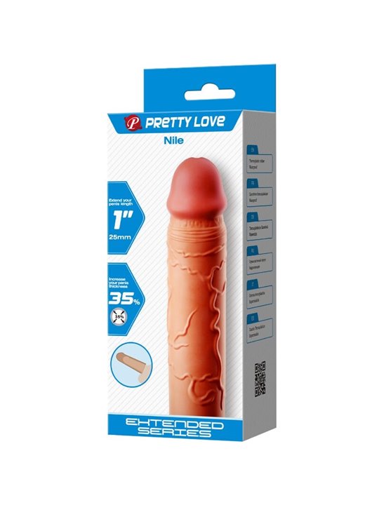 Pretty Love Nile - Guaina Fallica in Silicone per Estensione Pene 16,5 Cm