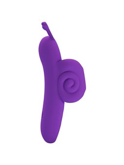 Pretty Love Snail - Stimolatore Vibratore da Dito in Silicone Morbido Viola
