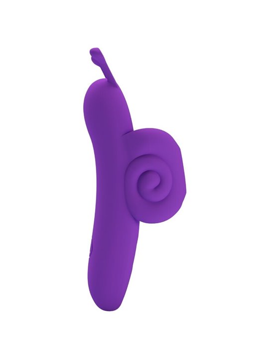 Pretty Love Snail - Stimolatore Vibratore da Dito in Silicone Morbido Viola