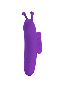 Pretty Love Snail - Stimolatore Vibratore da Dito in Silicone Morbido Viola