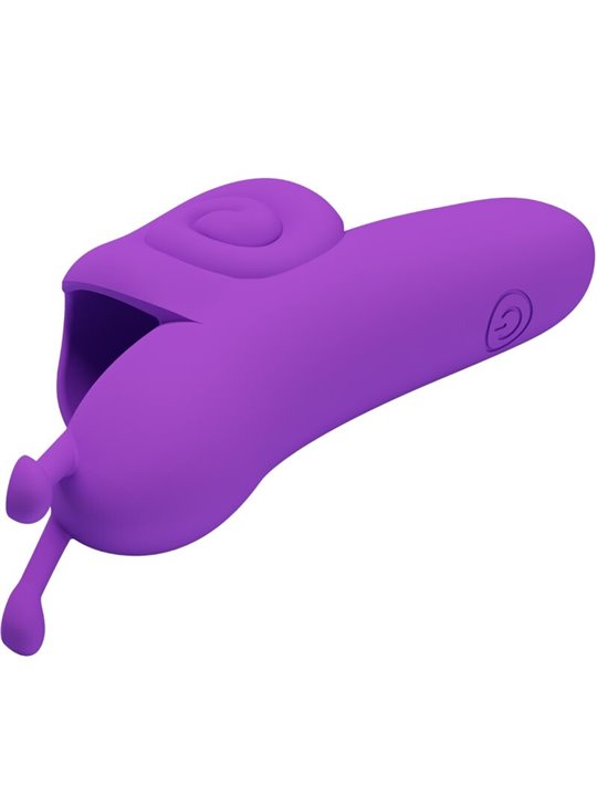 Pretty Love Snail - Stimolatore Vibratore da Dito in Silicone Morbido Viola