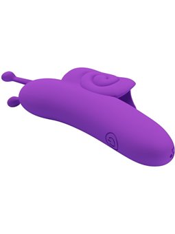 Pretty Love Snail - Stimolatore Vibratore da Dito in Silicone Morbido Viola