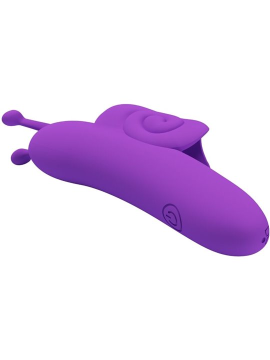Pretty Love Snail - Stimolatore Vibratore da Dito in Silicone Morbido Viola