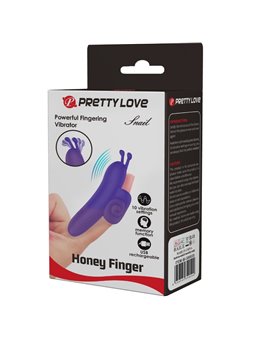 Pretty Love Snail - Stimolatore Vibratore da Dito in Silicone Morbido Viola