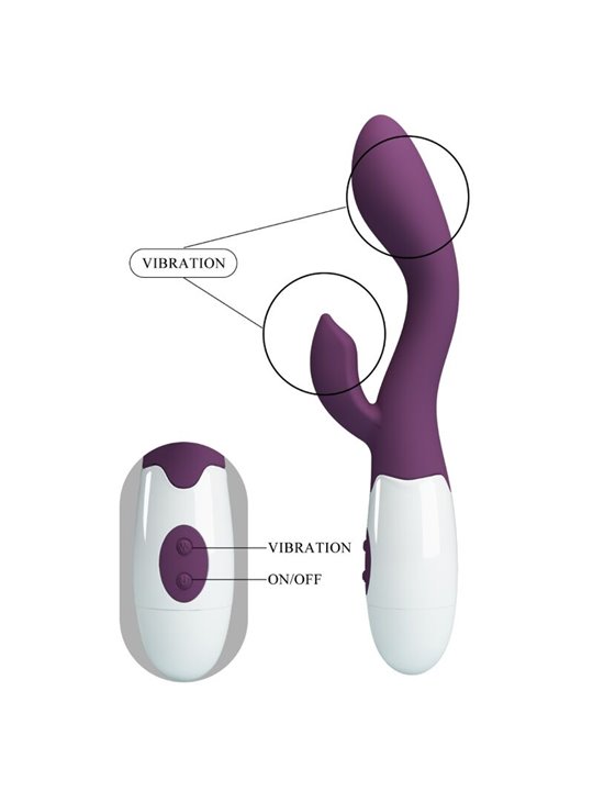 Pretty Love Brighty - Vibratore Rabbit per Punto G e Clitoride Viola