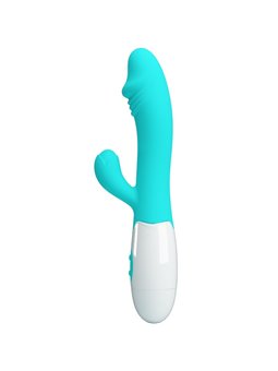 Pretty Love Snappy - Vibratore Rabbit per Punto G e Clitoride Verde Acqua