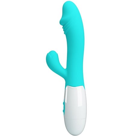 Pretty Love Snappy - Vibratore Rabbit per Punto G e Clitoride Verde Acqua