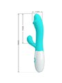 Pretty Love Snappy - Vibratore Rabbit per Punto G e Clitoride Verde Acqua