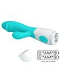 Pretty Love Snappy - Vibratore Rabbit per Punto G e Clitoride Verde Acqua