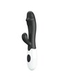 Pretty Love Snappy - Vibratore Rabbit per Punto G e Clitoride Nero