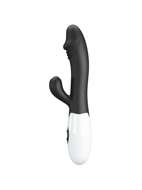 Pretty Love Snappy - Vibratore Rabbit per Punto G e Clitoride Nero