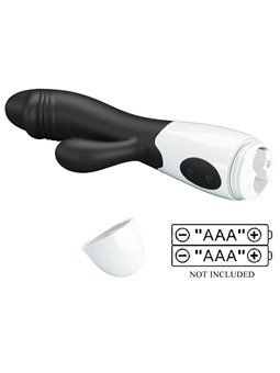Pretty Love Snappy - Vibratore Rabbit per Punto G e Clitoride Nero