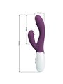 Pretty Love Andre - Vibratore Rabbit per Punto G e Clitoride Viola