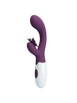Pretty Love - Butterfly Kiss Rabbit Vibrator & G-Spot Stimulator Purple