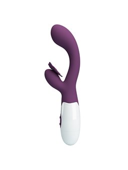 Pretty Love Butterfly Kiss - Vibratore Rabbit per Punto G e Clitoride Viola