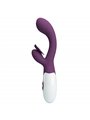 Pretty Love Butterfly Kiss - Vibratore Rabbit per Punto G e Clitoride Viola