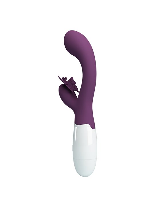 Pretty Love Butterfly Kiss - Vibratore Rabbit per Punto G e Clitoride Viola