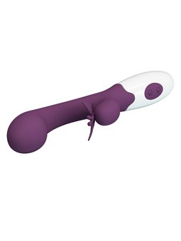 Pretty Love - Butterfly Kiss Rabbit Vibrator & G-Spot Stimulator Purple