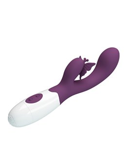 Pretty Love - Butterfly Kiss Rabbit Vibrator & G-Spot Stimulator Purple