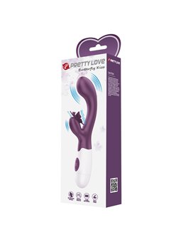 Pretty Love Butterfly Kiss - Vibratore Rabbit per Punto G e Clitoride Viola