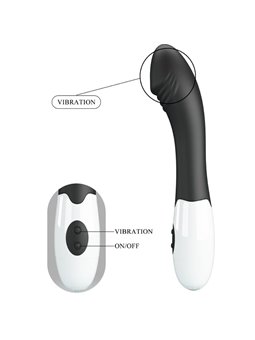 Pretty Love Elemental - Vibratore Punto G in Silicone Nero 30 Funzioni