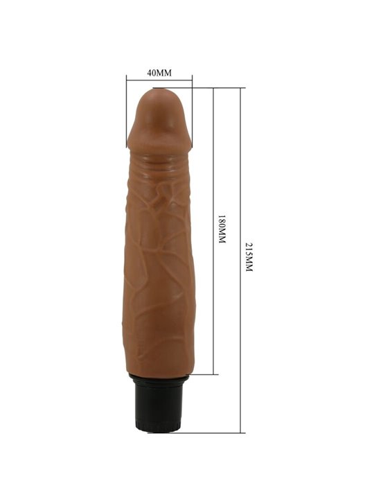 Pretty Love Waldorf - Vibratore Realistico in Silicone Marrone 18 Cm