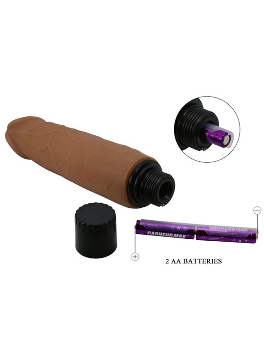 Pretty Love Waldorf - Vibratore Realistico in Silicone Marrone 18 Cm