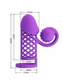 Romance - Guaina Fallica Vibrante in Silicone per Estensione Pene Viola