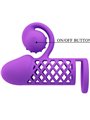 Romance - Guaina Fallica Vibrante in Silicone per Estensione Pene Viola