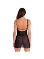 Livco Corsetti Krolina LC 90734 - Chemise e Perizoma Abbinato Nero S/M