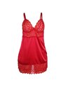 Subblime - Satin Babydoll With Lace Red S/M