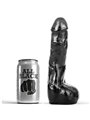 All Black - Pene Realistico con Testicoli e Ventosa 20 CM