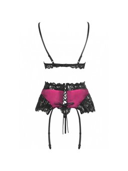 Livco Corsetti Fashion - Nahir Lc 20214 Bra + Panty + Garter Belt S/M