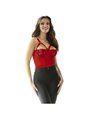 Subblime - Body Sexy Rosso in Pizzo con Reggicalze Incorporato Taglia S/M