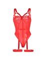 Subblime - Teddy With Garter Strap Detail Chest Red S/M