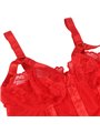 Subblime - Teddy With Garter Strap Detail Chest Red S/M