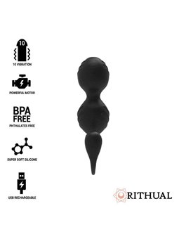 Rithual - Palline Vaginali Vibranti Nisha Ricaricabili Nere