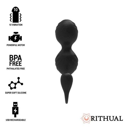Rithual - Palline Vaginali Vibranti Nisha Ricaricabili Nere