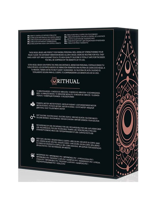 Rithual - Nisha Rechargeable Kegel Balls Black