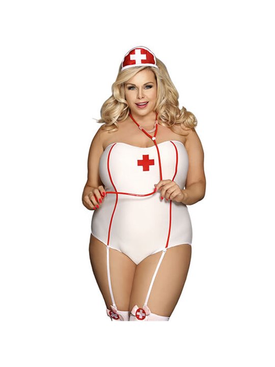 Subblime - Sexy Nurse Costume With Teddy L/XL